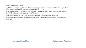 ISRO 2015 | CN | PING | TCP/IP | ISRO TEST SERIES | SOLUTIONS ADDA | EXPLAINED BY ISRO AIR-1