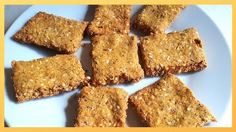 Biscoito salgado tipo Cream Cracker [  muito mais saudável e sem glúten]
