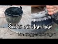 Membuat ember air dari ban bekas    (make a bucket of water from a used tire)