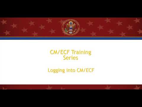 Quick Train: How to Log Into CM/ECF