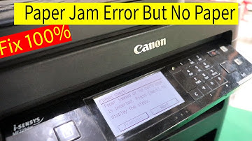 Paper Jam Error But No Paper Inside Cannon, Epson, Brother Printer Fix 100%
