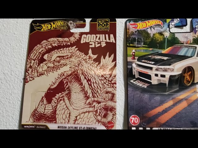 Godzilla Nissan skyline GT-R BNR34 #HotWheels Pop culture - YouTube