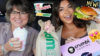 Trying NEW Fast Food Menu Items w/ my Mom!! Wealth