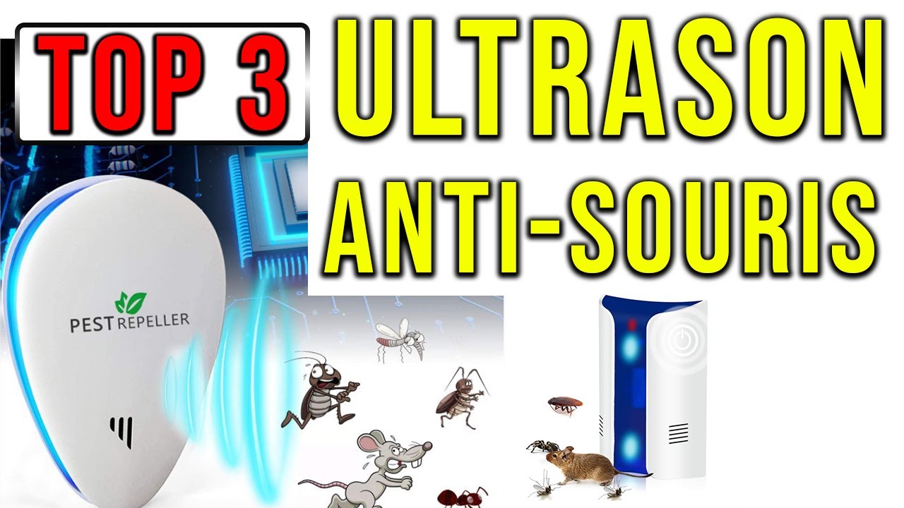 Repulsif Ultrasons, Ultrason Souris Lot de 6 ,Ultrason Souris et Rat  Efficace Contre Souris,Rats,Mouches