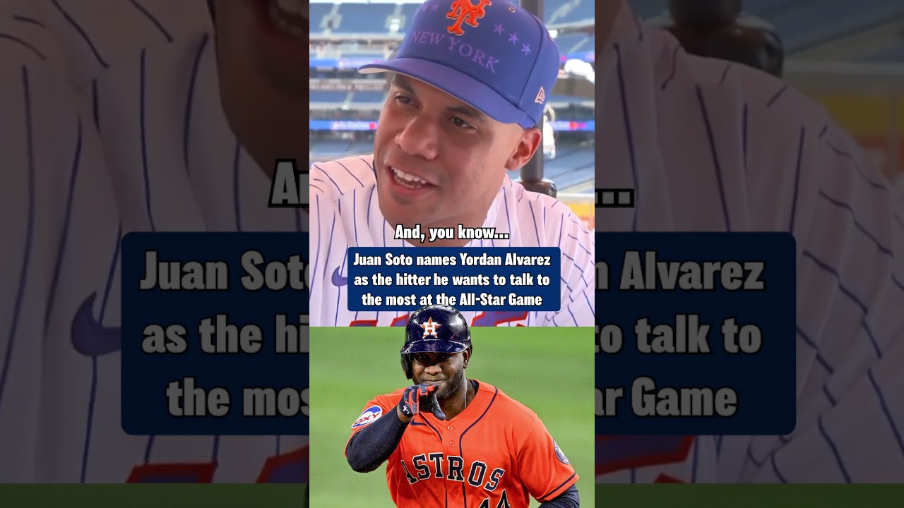 Juan Soto said "Yordan Alvarez" when asked which hitter at the ASG he's looking to learn more from ⭐