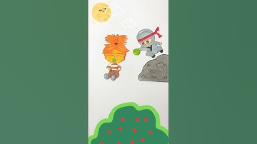 Inside Out 2 🟢 #anxiety Anxiety vs Ninja #insideout #paperdiy #papercraft #insideout2