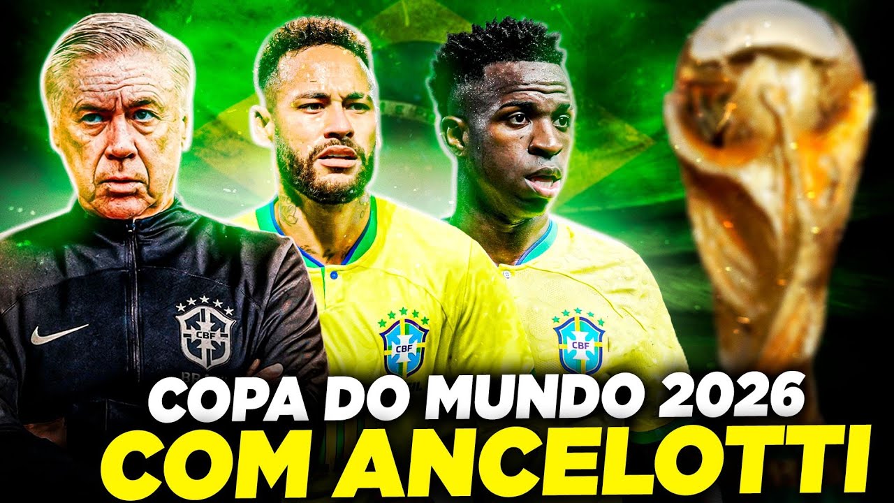 JOGUEI a COPA DO MUNDO 2026 com ANCELOTTI no COMANDO! BRASIL HEXA?🏆 - PES / EFOOTBALL