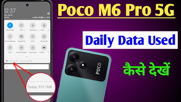 Poco M6 Pro 5G daily data used setting / how to enable daily data used poco m6 pro / poco m6 data