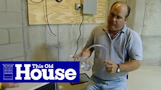 How to Install a Dehumidifier Pump | This Old House