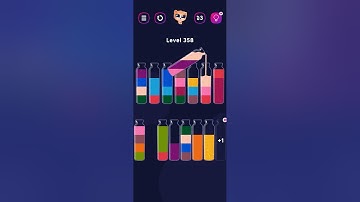 Get Color Bottle Game level 358 #bottlegame #pggaming