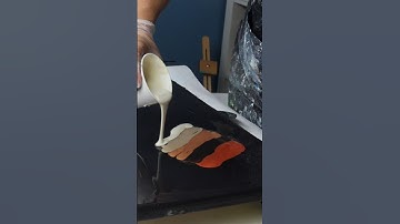 Metallic Swipe on Earthy Tones! #fluidart