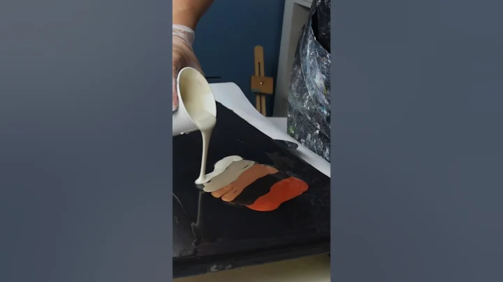 Metallic Swipe on Earthy Tones! #fluidart