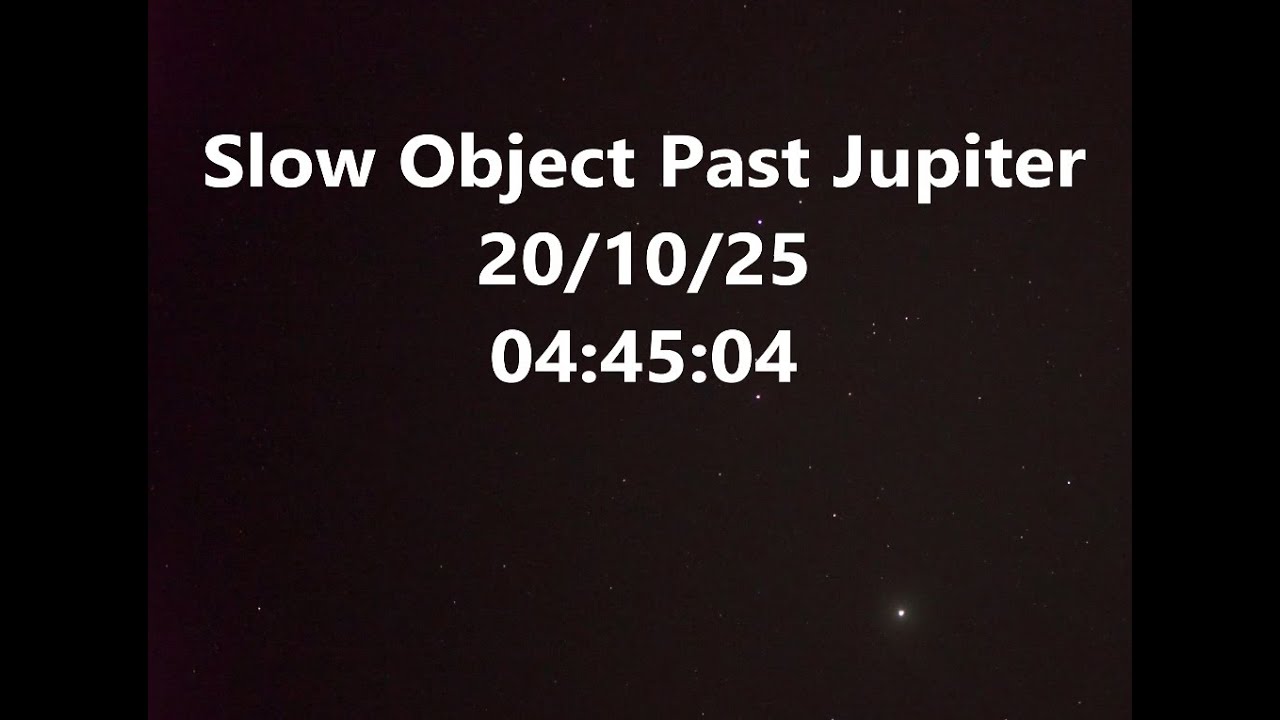 Slow Object Past Jupiter - YouTube