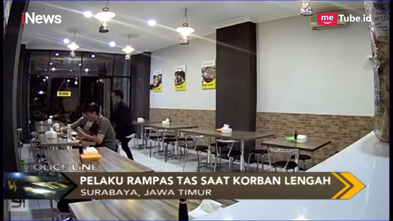 Berpura-pura Jadi Pembeli, Perampokan di Rumah Makan Terekam CCTV - Police Line 05/04