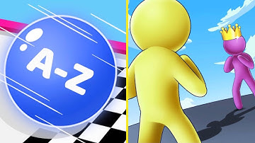 A-Z run vs Giant Rush Walkthrough Android iOS Gameplay KA4B2W