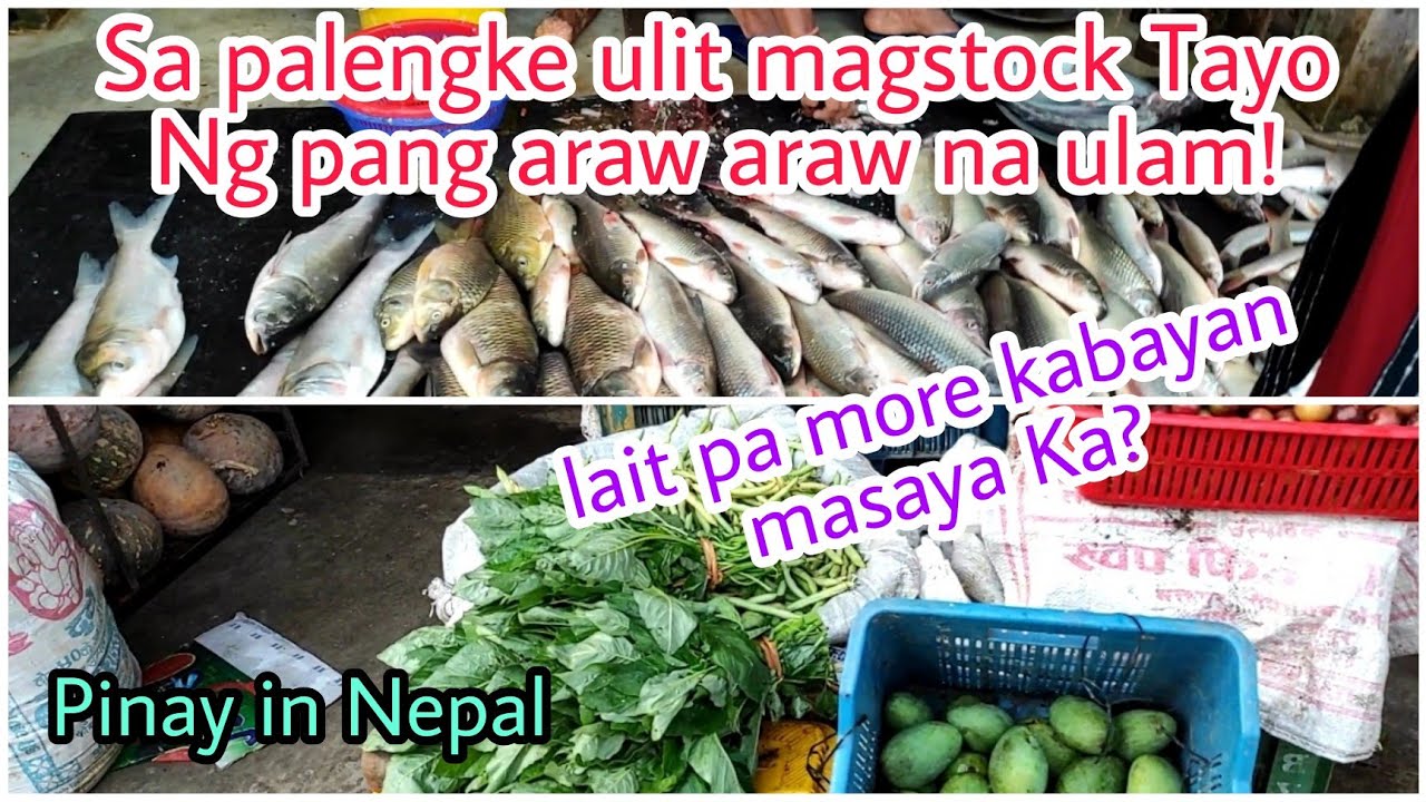 Sa palengke ulit mag stock Ng pang ulam sa araw araw