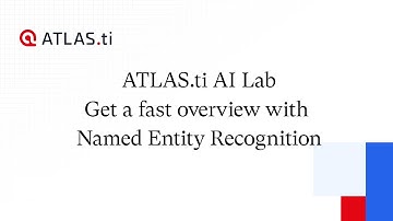 Named entity recognition - ATLAS.ti 22 Windows