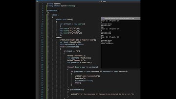 C# Console Login App