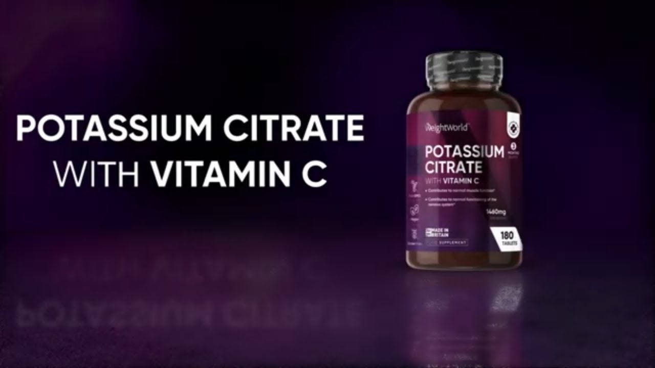 High Strength Potassium Citrate Tablets With Vitamin C To Level Up Your