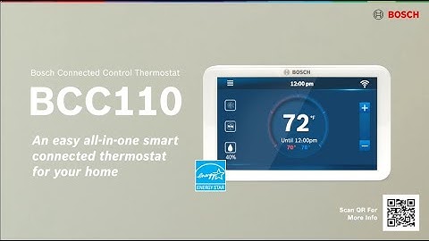 Bosch Connected Control | BCC110 Thermostat