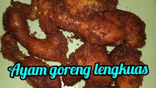 CARA BIKIN AYAM GORENG CRISPY TEPUNG TANPA BUMBU||2021