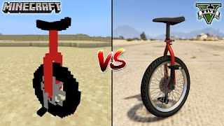 MINECRAFT UNICYCLE VS GTA 5 UNICYCLE - WHICH IS BEST?
