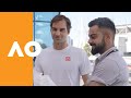 Roger federer meets virat kohli  australian open 2019