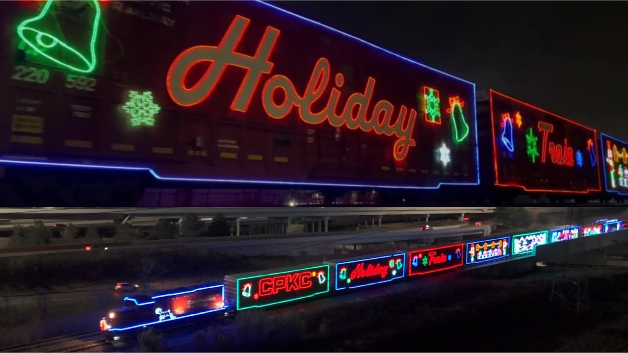 Canadian Pacific Kansas City Holiday Train Comes Through Allen