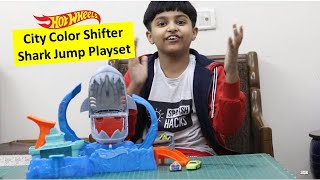 Hot Wheels City Color Shifter Shark Jump Track Playset Unboxing - It is PLAYTIME! | Ft. Sparsh Hacks