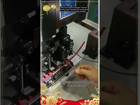 Cable Pre-Insulation European Tube Nylon Ring Terminal Press Crimping Mould Applicator