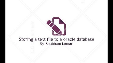 Basics of jdbc programming Tutorial-10(Storing a text file into oracle database)