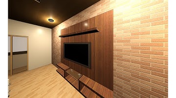 Revit Walkthrough (Hall)Tv panel