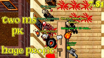 Two MS PK In Carlin With Huge Profit! (Silvera 2006 - RL Tibia 7.81) Shortys Shine