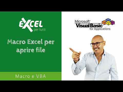 Macro Excel per aprire file