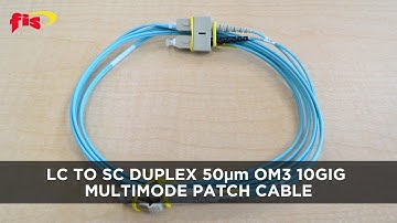 LC to SC Duplex 50µm OM3 10Gig Multimode Patch Cable - X8LYM2FISC