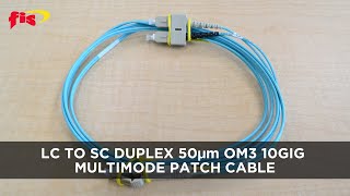 Cable fibre optique OM3 3m vidéo