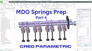 Creo Parametric - Preparation for MDO Springs Video (Part 4 of 4)