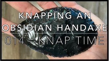 014 Sunday Knapping - Obsidian Biface Acheulean Handaxe #obsidian #oregon #flintknapping