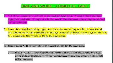 Time and Work Short Tricks/Problems | समय और कार्य का खेल | Part-1 SSC CGL, KVS, Bank PO, DSSSB,CTET