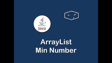 arraylist min number in java