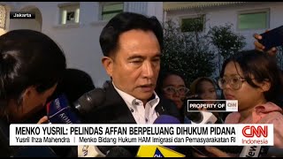 Menko Yusril: Pelindas Affan Berpeluang Dihukum Pidana
