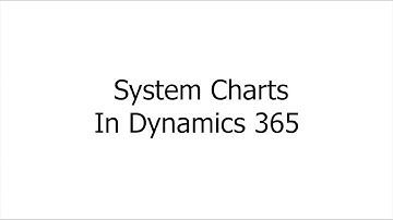 System Charts In Dynamics 365