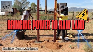 200 Amp H Frame Build | Bringing Power to Raw Land | Homestead in AZ