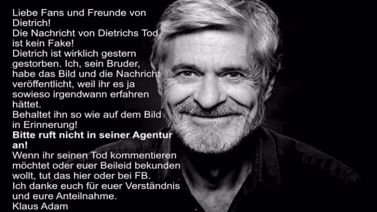 In Gedanken an Dietrich Adam