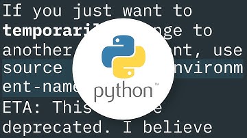 How to change default Anaconda python environment