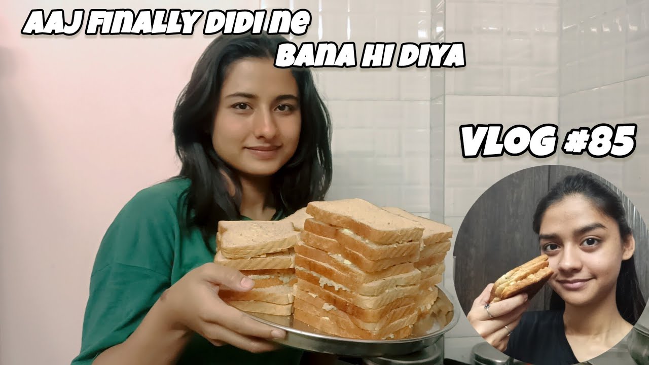Didi ne banaya smashed potato sandwich 🥪 || Vlog #85 ||