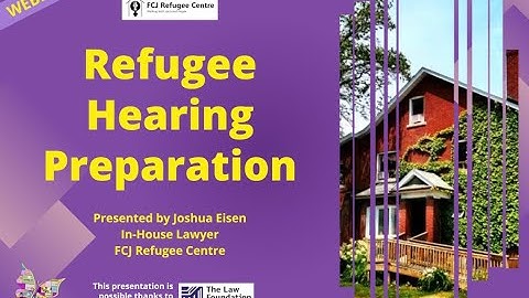 Webinar: Refugee Hearing Preparation