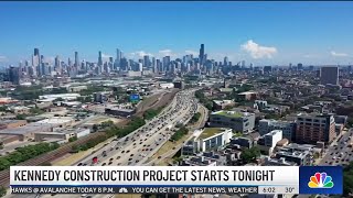 Kennedy Expressway Lane Closures Start Monday