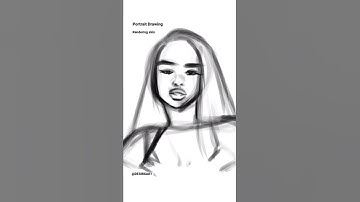 SKIN RENDERING | PORTRAIT DRAWING PROCREATE #artist #digitalart #shorts