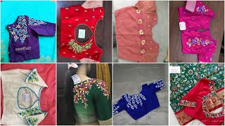 Amazing Computer Embroidery Blouse Designs 2022| Machine Work Blouse Designs | #Computer Emboridery screenshot 2